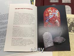 Jerusalem windows Marc Chagall. 999 Silver Set. Mosaic Art (like Franklin Mint)