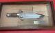 Jim Bowie Knife From The Franklin Mint With Display Case/no Key