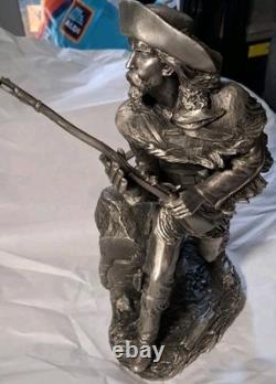 Jim Ponter Pewter Silent Joe Sculpture Foe The Franklin Mint 1987