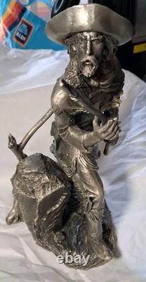 Jim Ponter Pewter Silent Joe Sculpture Foe The Franklin Mint 1987