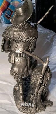 Jim Ponter Pewter Silent Joe Sculpture Foe The Franklin Mint 1987