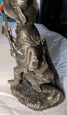Jim Ponter Pewter Silent Joe Sculpture Foe The Franklin Mint 1987