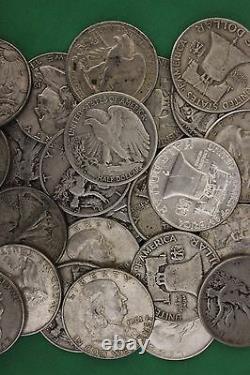 Junk Silver Coins Franklin Walking Liberty Half Dollars Half Troy Pound OFFER