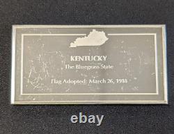 Kentucky State Flag 1,270 Grains. 925 Sterling Silver 2.6oz Franklin Mint Kentucky State Flag 1,270 Grains. 925 Sterling Silver 2.6oz Franklin Mint