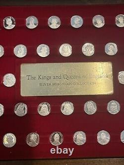 Kings & Queens of England Silver Mini-Coin Collection 44pcs. Royal Family