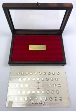 Kings & Queens of England Sterling Silver Mini-Coin Collection Franklin Mint COA