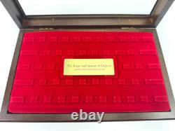 Kings & Queens of England Sterling Silver Mini-Coin Collection Franklin Mint COA