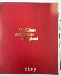 Kings & Queens of England Sterling Silver Mini-Coin Collection Franklin Mint COA
