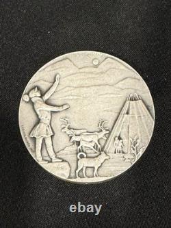 LÉO HOLMGREN 1972 Sverige Sweden Coin 6.5 ounce sterling silver Franklin mint