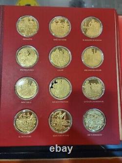La Scala Opera's Most Beautiful Moments Gold-Plated Silver Medal Full Collection