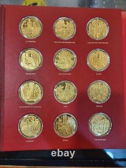La Scala Opera's Most Beautiful Moments Gold-Plated Silver Medal Full Collection