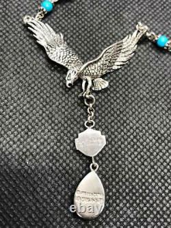 Ladies Harley Davidson / Franklin Mint Eagle STERLING SILVER Necklace