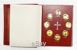 Life of Christ 25 Sterling Silver Medal Set with Book by Giani Benvenuti