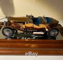 Limited Franklin Mint 1/24 Diecast 1921 Rolls Royce Silver Ghost In Copper