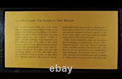 Lincoln County War New Mexico 24K Gold On Solid Sterling 1977 Medal