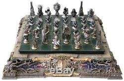 Lord of the Rings Chess Set Franklin Mint Used with Original Box