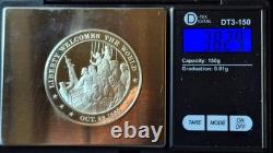 Lot (1) Sterling. 925 Silver & (1) Bronze Franklin Mint Hist of US 1886 See Desc