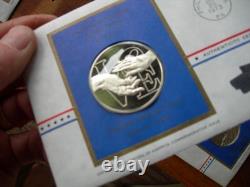 Lot 5 Postmaster of America Sterling Silver Medals Total 115 Grams