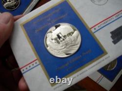Lot 5 Postmaster of America Sterling Silver Medals Total 115 Grams