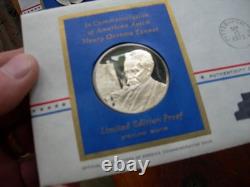 Lot 5 Postmaster of America Sterling Silver Medals Total 115 Grams