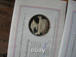 Lot 5 Postmaster of America Sterling Silver Medals Total 115 Grams
