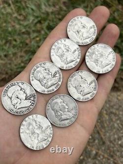 Lot Of 48 Franklin Silver Half Dollars $24 Face 90% Bullion