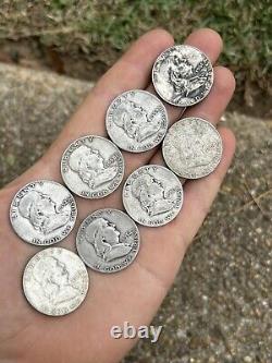 Lot Of 48 Franklin Silver Half Dollars $24 Face 90% Bullion