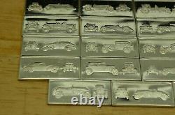 Lot Of Franklin Mint Sterling Silver Mini Ingots -cars -154.6 Grams #s4-042