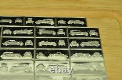 Lot Of Franklin Mint Sterling Silver Mini Ingots -cars -154.6 Grams #s4-042