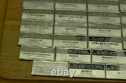 Lot Of Franklin Mint Sterling Silver Mini Ingots -cars -154.6 Grams #s4-042