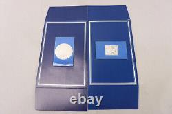 Lot of 12 Franklin Mint Sterling Silver Items Mini Plates, Stamps, Coins & More