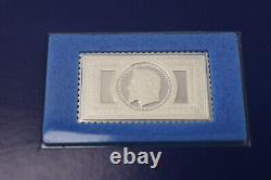 Lot of 12 Franklin Mint Sterling Silver Items Mini Plates, Stamps, Coins & More