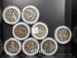 Lot of 19 Franklin Mint. 925 Sterling Silver Rounds 594.7 gr 260501