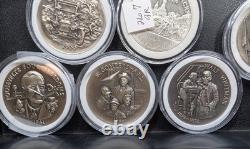 Lot of 19 Franklin Mint. 925 Sterling Silver Rounds 594.7 gr 260501