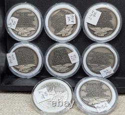 Lot of 19 Franklin Mint. 925 Sterling Silver Rounds 594.7 gr 260501