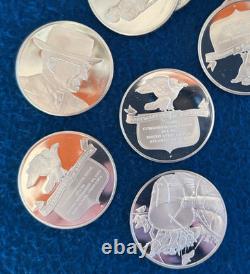 Lot of 4 Postmasters Sterling Silver Medals (Random Pick) Approx 100 Grams