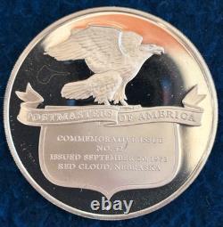 Lot of 4 Postmasters Sterling Silver Medals (Random Pick) Approx 100 Grams