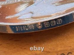 Lot of 4 Postmasters Sterling Silver Medals (Random Pick) Approx 100 Grams