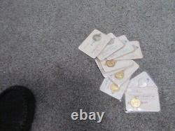 Lot of 85 Franklin Mint Charter Member and Member sterling Coins 7 page album