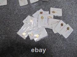 Lot of 85 Franklin Mint Charter Member and Member sterling Coins 7 page album