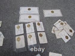 Lot of 85 Franklin Mint Charter Member and Member sterling Coins 7 page album
