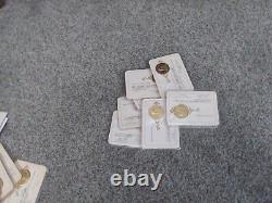 Lot of 85 Franklin Mint Charter Member and Member sterling Coins 7 page album