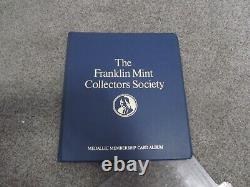 Lot of 85 Franklin Mint Charter Member and Member sterling Coins 7 page album