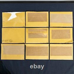 Lot of 9 International Society of Postmasters. 925 Silver Proof Medals with COA