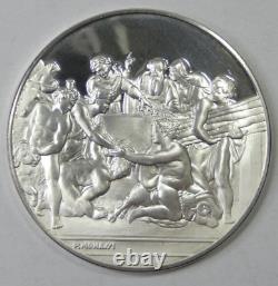 Lot x 11 Genius of Michaelangelo Franklin Mint. 925 Sterling Silver Art Rounds