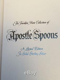 Magnificent Sterling Silver 1973 Franklin Mint Collection Of 13 Apostle Spoons