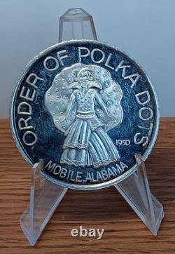 Mardi Gras POLKA DOT Parade 1980 The Year Of The Hurricane 1 oz. 999 Silver