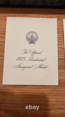 Matched 1973 President Nixon Official Inaugural 4 Medal Set Silver / Bronze