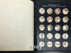 Medallic History of Science (52/100) Sterling Silver Partial Set 925 32.2 oz