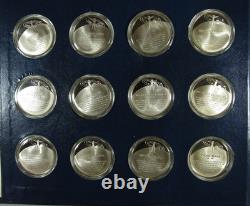 Medallic History of Science (52/100) Sterling Silver Partial Set 925 32.2 oz